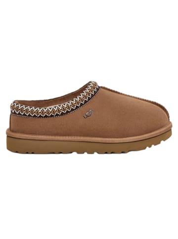 UGG Kapcie "Tasman" w kolorze jasnobrązowym ze skóry jagnięcej