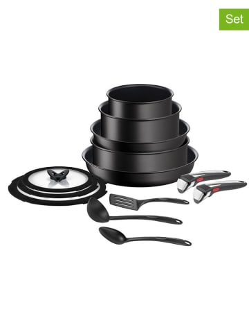 Tefal 13tlg. Pfannen-Set "Ingenio Ultimate" in Schwarz