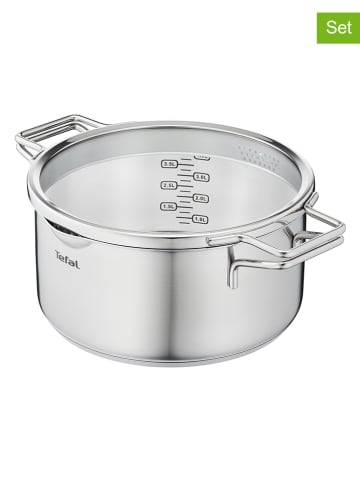 Tefal 2tlg. Edelstahl-Kochtopf "Nordica" - Ø 20 cm
