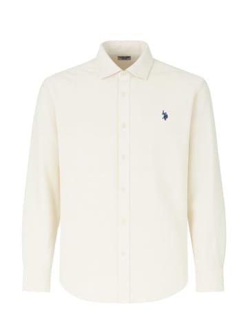 U.S. Polo Assn. Koszula sztruksowa - Regular fit - w kolorze kremowym