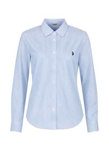 U.S. Polo Assn. Blouse - slim fit - lichtblauw