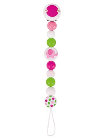 Goki Schnullerkette "Elefant" in Bunt - (L)21 cm
