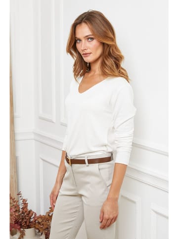 Joséfine Wollpullover "Abi" in Weiß