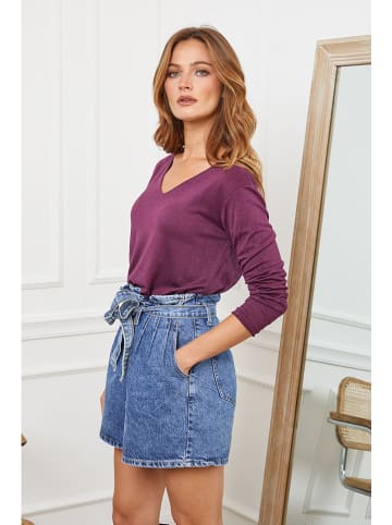 Joséfine Wollpullover "Abi" in Violett