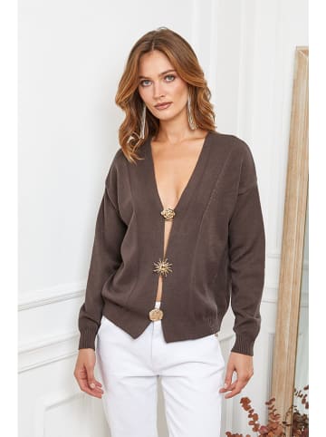 Joséfine Cardigan "Alabess" in Braun