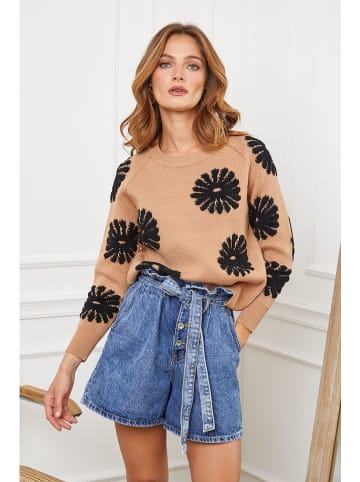 Joséfine Pullover "Banshee" in Camel/ Schwarz