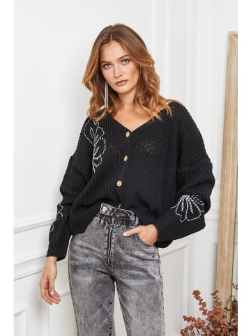 Joséfine Cardigan "Beegees" in Schwarz