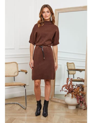 Joséfine Strickkleid "Beka" in Hellbraun