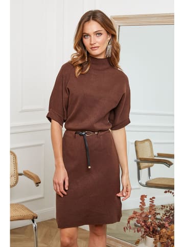 Joséfine Strickkleid "Beka" in Hellbraun