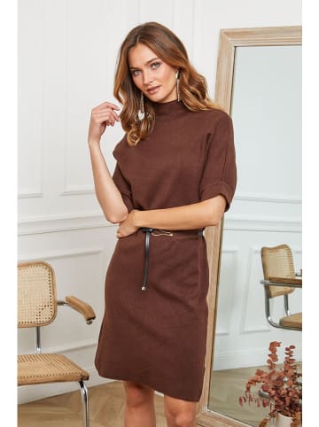 Joséfine Strickkleid "Beka" in Hellbraun
