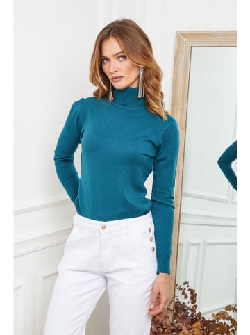 Joséfine Rollkragenpullover "Buviol" in Türkis
