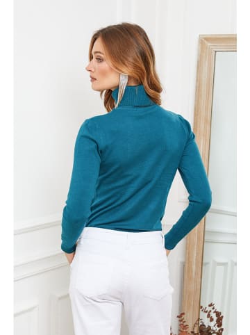 Joséfine Rollkragenpullover "Buviol" in Türkis