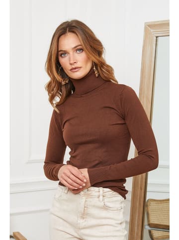 Joséfine Rollkragenpullover "Buviol" in Braun