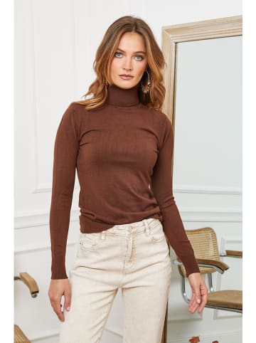 Joséfine Rollkragenpullover "Buviol" in Braun