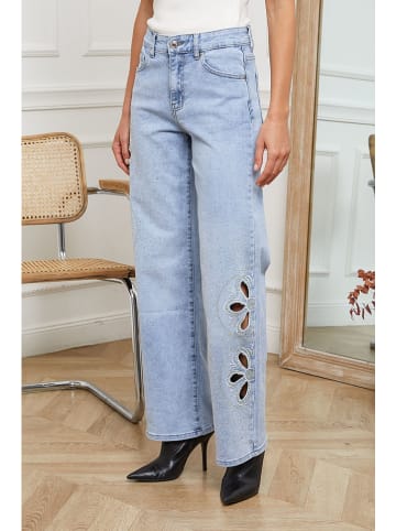 Joséfine Spijkerbroek "Dalia" lichtblauw