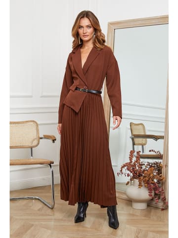 Joséfine Jurk "Jaune" lichtbruin