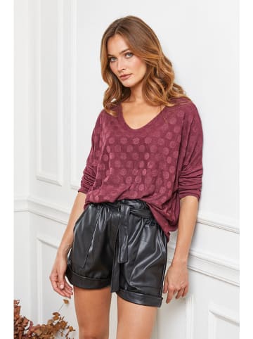 Joséfine Wollpullover "Lolita" in Bordeaux