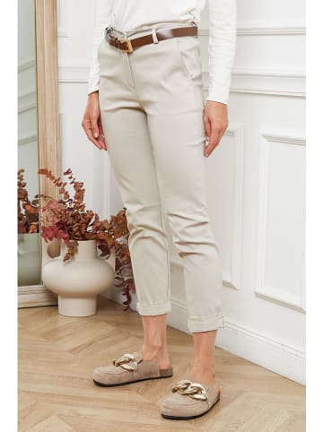Joséfine Spodnie "Lorial" w kolorze kremowym