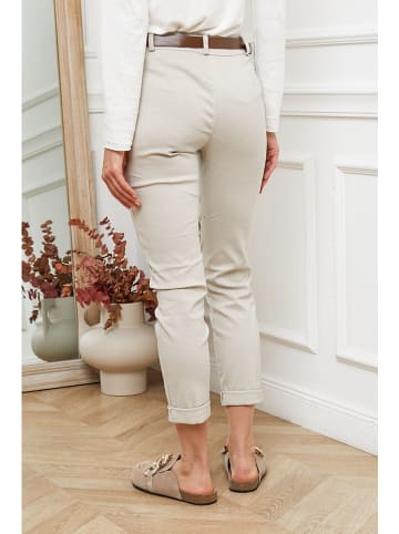 Joséfine Spodnie "Lorial" w kolorze kremowym