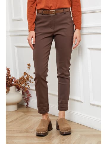 Joséfine Spodnie "Lorial" w kolorze brązowym