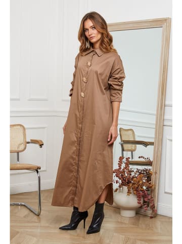 Joséfine Sukienka "Mateo" w kolorze beżowym