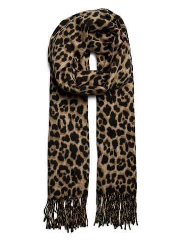 Pieces Szal w kolorze jasnobrązowym