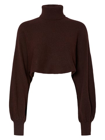 Pieces Rollkragenpullover in Braun