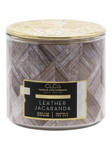 CANDLE-LITE Geurkaars "Leather Jacaranda" wit - 396 g