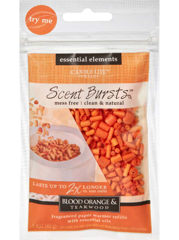 CANDEL-LITE Geurkorrels "Blood Orange & Teakwood" oranje - 40 g