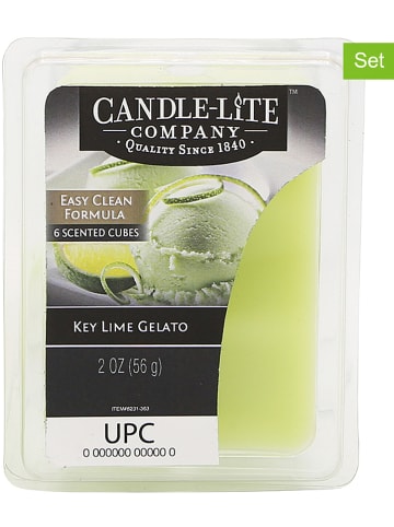 CANDLE-LITE 2er-Set: Duftwachs "Key Lime Gelato" in Grün - 2x 56 g