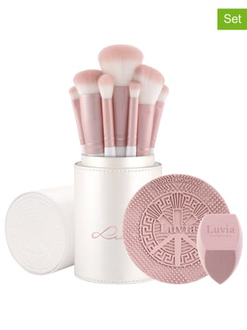 Luvia Cosmetics 9-częściowy zestaw "Prime Vegan Candy" w kolorze jasnoróżowo-białym