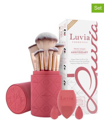 Luvia Cosmetics 13-delige cosmeticapeenseelset "Prime Vegan Anniversary" roze