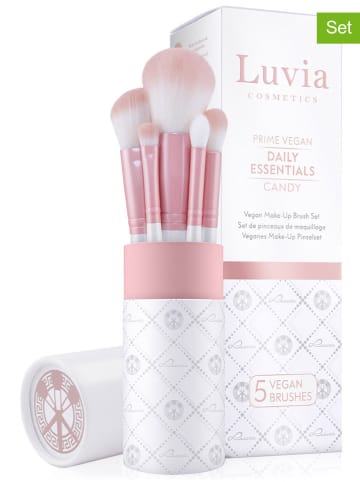 Luvia Cosmetics 5-częściowy zestaw "Daily Essentials" w kolorze biało-jasnoróżowym