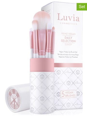 Luvia Cosmetics 5-częściowy zestaw "Daily Selection" w kolorze biało-jasnoróżowym