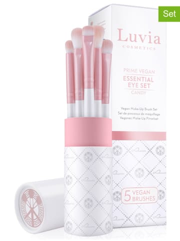 Luvia Cosmetics 5-częściowy zestaw "Essential Eye" w kolorze bialo-jasnoróżowym