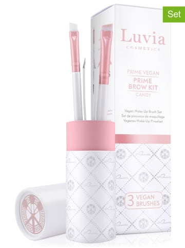 Luvia Cosmetics 6-częściowy zestaw "Prime Brow" w kolorze biało-jasnoróżowym
