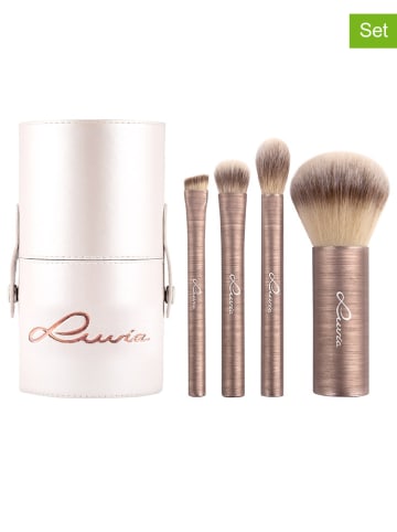 Luvia Cosmetics 5-częściowy zestaw "Mini Prime" w kolorze biało-brązowym