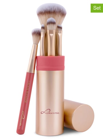 Luvia Cosmetics 6tlg. Kosmetikpinsel-Set "Anniversary" in Rosa/ Gold