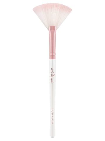 Luvia Cosmetics Highlighterpenseel "211 Fan Brush" lichtroze/wit