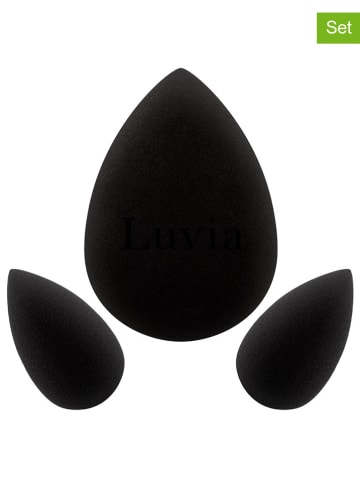 Luvia Cosmetics 3-delige Set: make-upsponzen "Classic" zwart