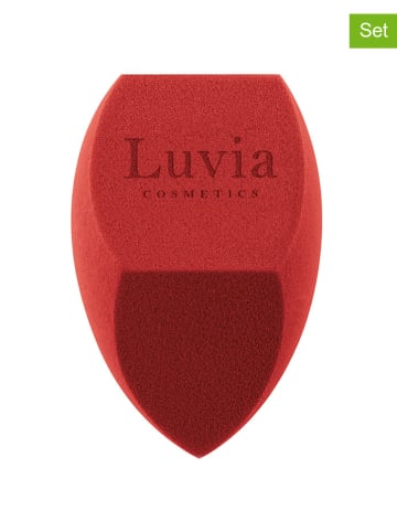 Luvia Cosmetics Gąbeczki (2 szt.) "Diamond - Memories Edition" w kolorze czerwonym do makijażu