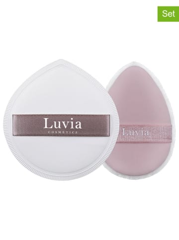 Luvia Cosmetics 2-częściowy zestaw "The Puffys - Elegance/Candy" w kolorze biało-różowym