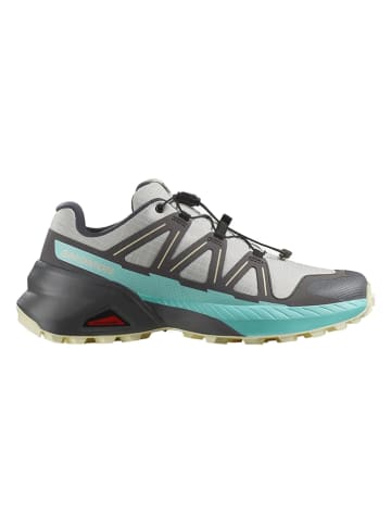 SALOMON Buty "Speedcross Peak" w kolorze szaro-turkusowym do biegania