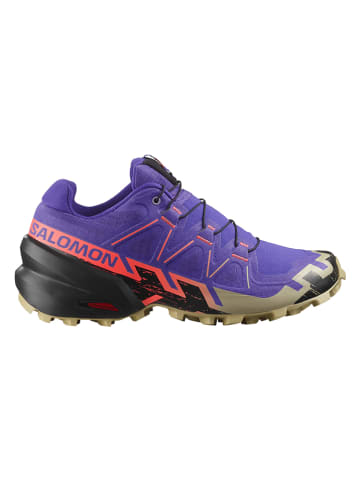 SALOMON Trailrunningschoenen "Speedcross 6" paars/oranje/kaki