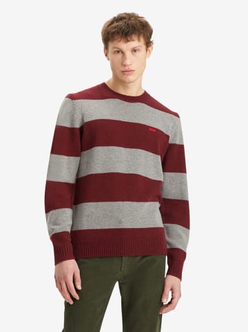 Levi's Pullover in Rot/ Grau