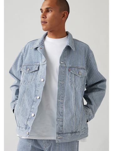 Levi's Jeansjacke in Blau/ Weiß
