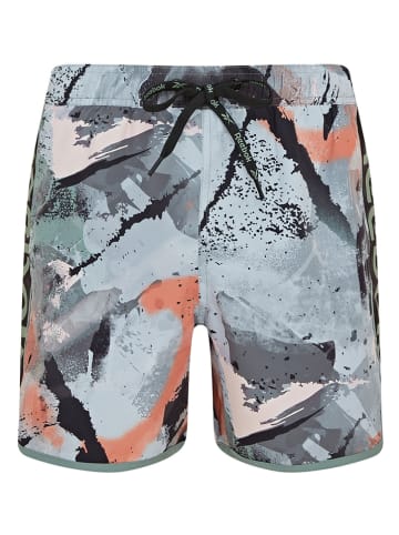 Reebok Badeshorts "Elias" in Türkis/ Hellblau/ Schwarz