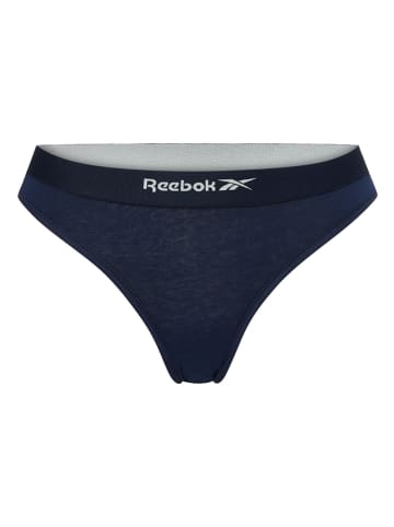Reebok Figi (3 pary) "Jal" w kolorze jasnoszaro-kremowo-granatowym