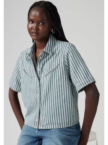 Levi's Blouse blauw/wit