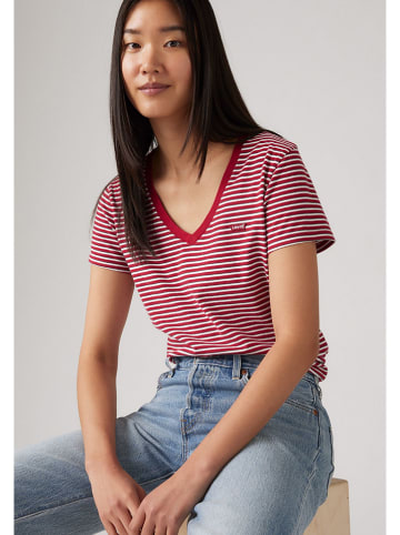 Levi's Koszulka w kolorze czerwono-białym